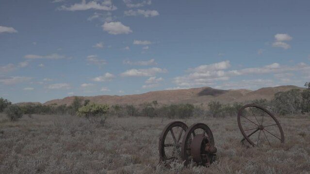 Timelapse of clouds in australian desert