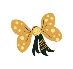 golden bow decoration