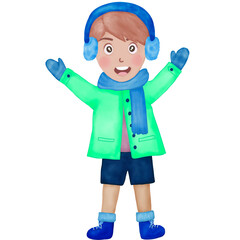 Boy wearing a sweater