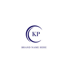 KP Letter Logo Design. Initial letters KP logo icon. Abstract letter KP K P minimal logo design template. K P Letter Design Vector with black Colors. KP logo,  Vector, spared, logos 