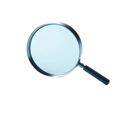 magnifying glass isolated on transparent