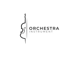 Violin viola orchestra logo design.  © AlvinStd.