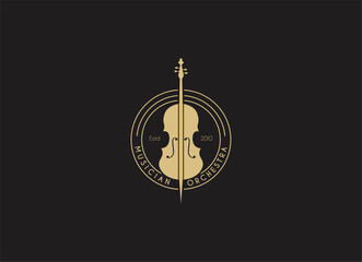 Violin viola orchestra logo design.  © AlvinStd.