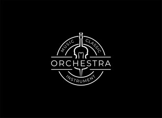 Violin viola orchestra logo design.  © AlvinStd.