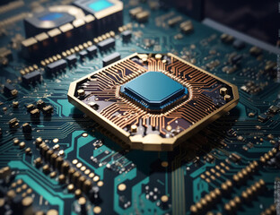 Fototapeta premium Advanced Microprocessors at the Core
