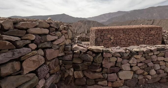 Pucara de Tilcara Ruins in Tilcara, Humahuaca Valley, Jujuy Argentina.  The Pucar&aacute; of Tilcara is one of the most important pre-Hispanic settlements of the Quebrada de Humahuaca