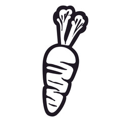 Vibrant Carrot: Vector Carrot Illustration