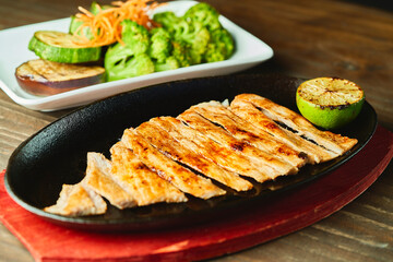 grilled chicken steak