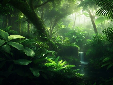 tropical forest in the jungle © upali