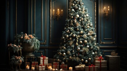 christmas tree, winter theme, christmas background and wallpaper