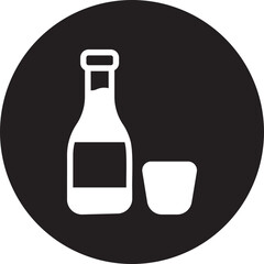 Sake glyph icon