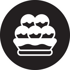 takoyaki glyph icon