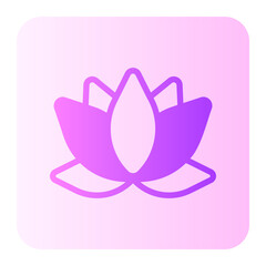 Obraz na płótnie Canvas lotus gradient icon