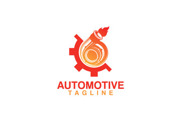 Automotive engine logo and vector