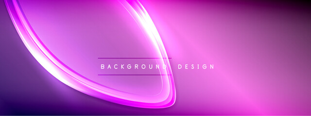 Fototapeta premium Vector abstract background - liquid transparent bubble shapes on fluid gradient with shadows and light effects