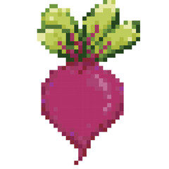 Fototapeta premium Beetroot pixel art