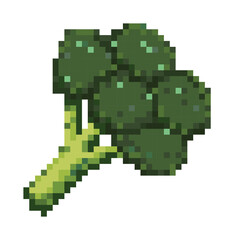 Fototapeta premium Broccoli pixel art