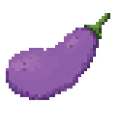 Eggplant pixel art