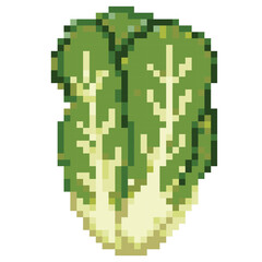 Romaine lettuce pixel art