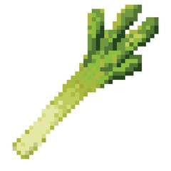 Fototapeta premium Spring onion pixel art