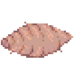 Naklejka premium Taro pixel art