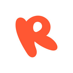 initial letter logo R initial company icon business logo background illustration