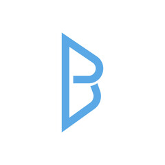 Monogram initial b letter mark logo design. Monogram design vector b logo. Monogram initial letter mark b logo. Design simple b monogram