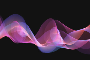 wave line effect abstract for backgound and wallpaper