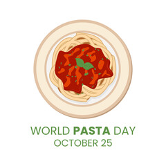 Pasta Italian Food Vector Design suitable for world pasta day