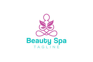 Beauty and fashion logo design and vector template