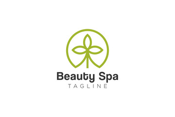 Beauty and fashion logo design and vector template