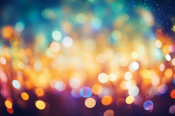 Colorful bokeh background with shallow focus. Generative AI
