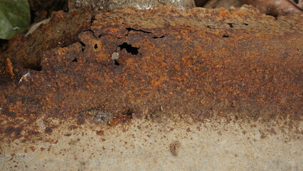 Rusted iron roof texture background