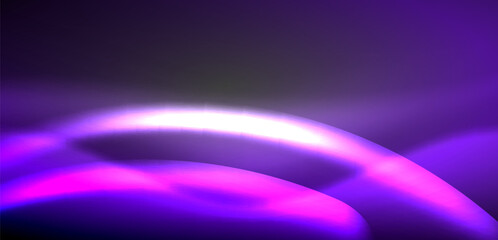 Neon-lit waves surge across background, mesmerizing dance of luminescence and motion. Dynamic backdrop captures essence of energy and modern aesthetics