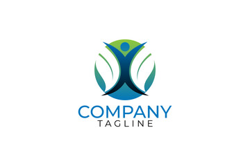 Health logo design and vector template