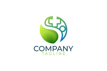 Health logo design and vector template