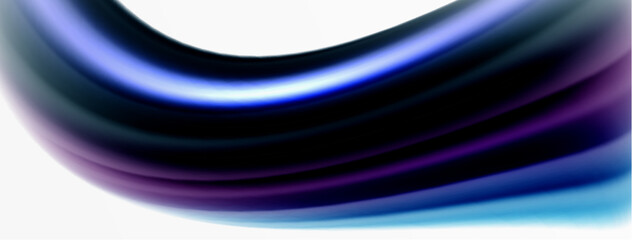 Rainbow color silk blurred wavy line background on white, luxuriously vibrant visually captivating backdrop. Stunning blend of colors reminiscent of rainbow, silky and gracefully blurred wavy pattern