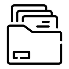 folder Line Icon