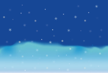 雪の降る夜のイメージ