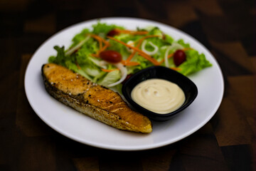 Salmon Salad On The Table