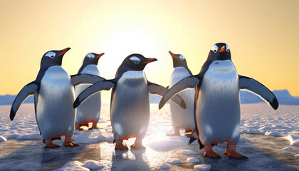 Obraz premium penguins