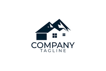 Real estate logo design and vector template