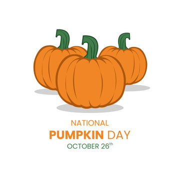 Pumpkin cartoon vector design suitable for National Pumpkin Day