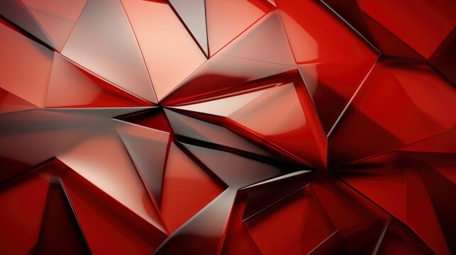 Abstract Red Geometric Background, Background Image,Desktop Wallpaper Backgrounds, Hd