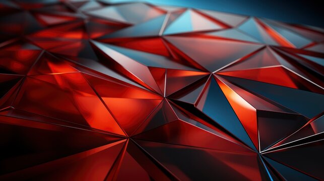Abstract Red Geometric Background, Background Image,Desktop Wallpaper Backgrounds, Hd