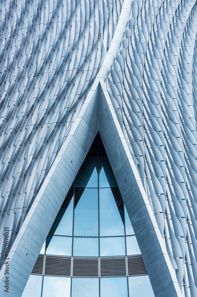 Poster exterior of modern architecture. building abstract background