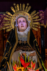 Virgen Dolorosa, procesiones de zipaquira