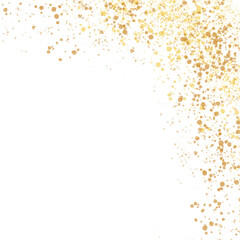 Gold glitter frame, gold circle, golden splatter, wedding ornament