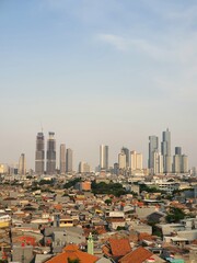 Jakarta, Indonesia – October 9, 2023: A cityscape of Indonesia capital city Jakarta