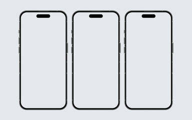 Mobile phone mockup, Smartphone template, Telephone vector mock up, Phone technology illustration, Simple smart phone mock